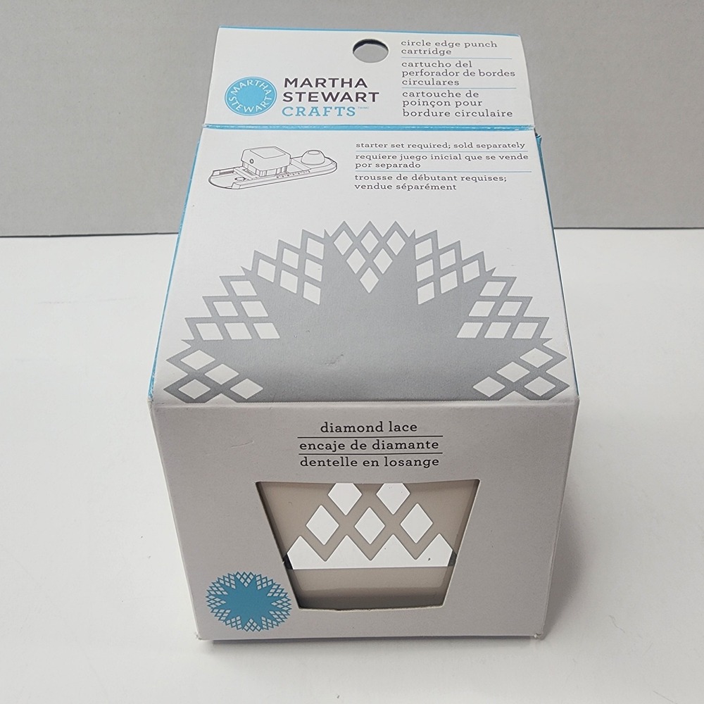 Martha Stewart 42-93011 Crafts Diamond Lace Circle Edge Punch Die Cut Boarder